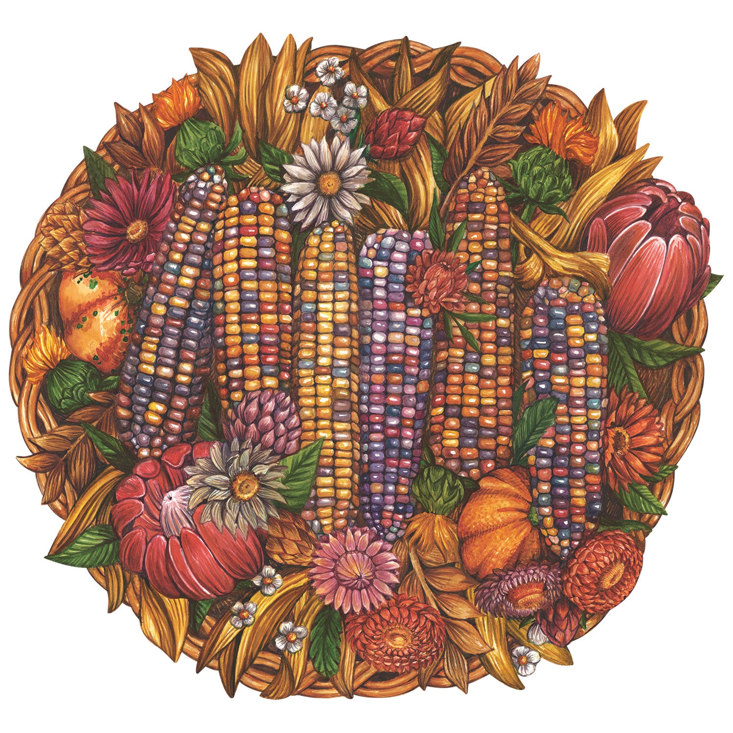 Die Cut Gathering Basket Placemat - Eco-Friendly Woven Table Mat for Dining, Parties & Home Decor - Perfect for Thanksgiving, Christmas & Holiday Gatherings