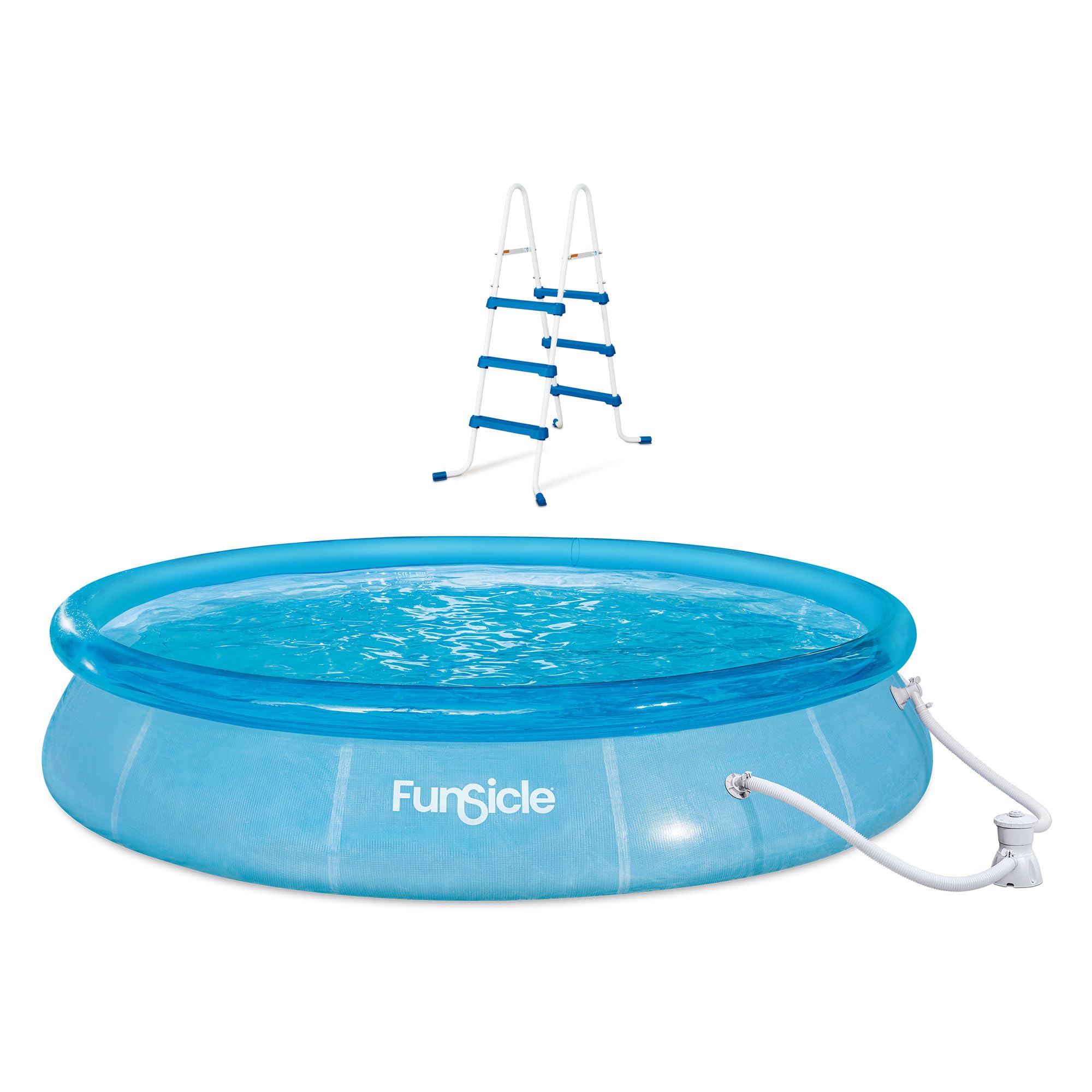 **Funsicle 36 Inch SureStep 3-Step Swimming Pool Ladder with 12' x 30