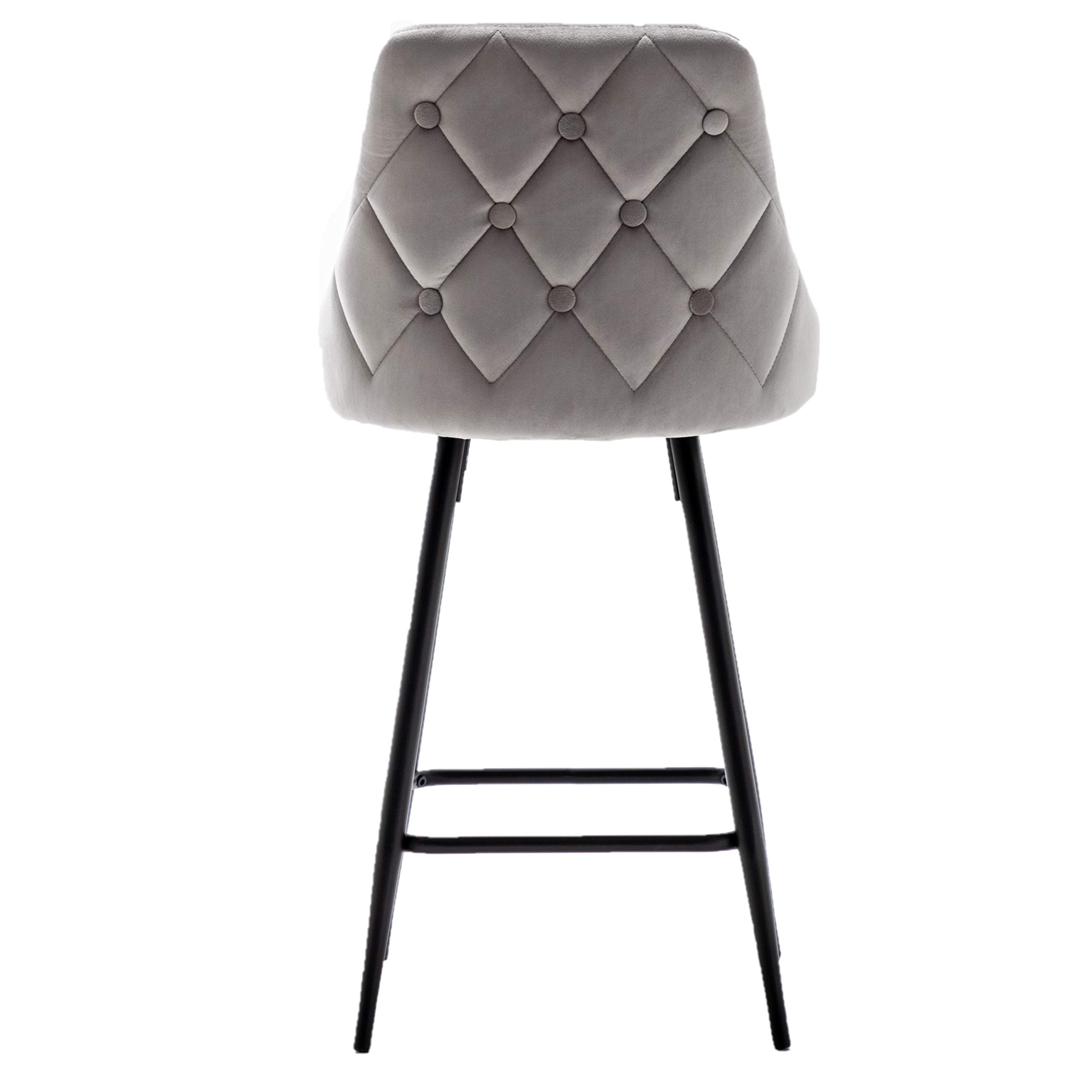BTEXPERT® Set of 2 Premium Upholstered Dining Bar Stools - 25