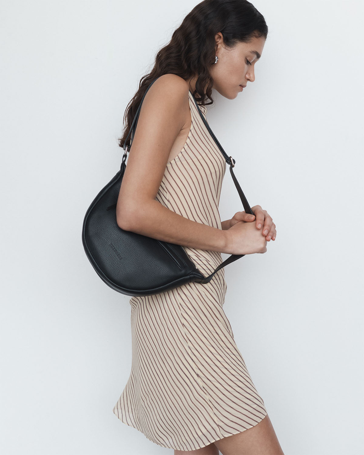 Stylish Black Sporty Crossbody Bag for Women - Perfect for Gym, Travel & Everyday Use