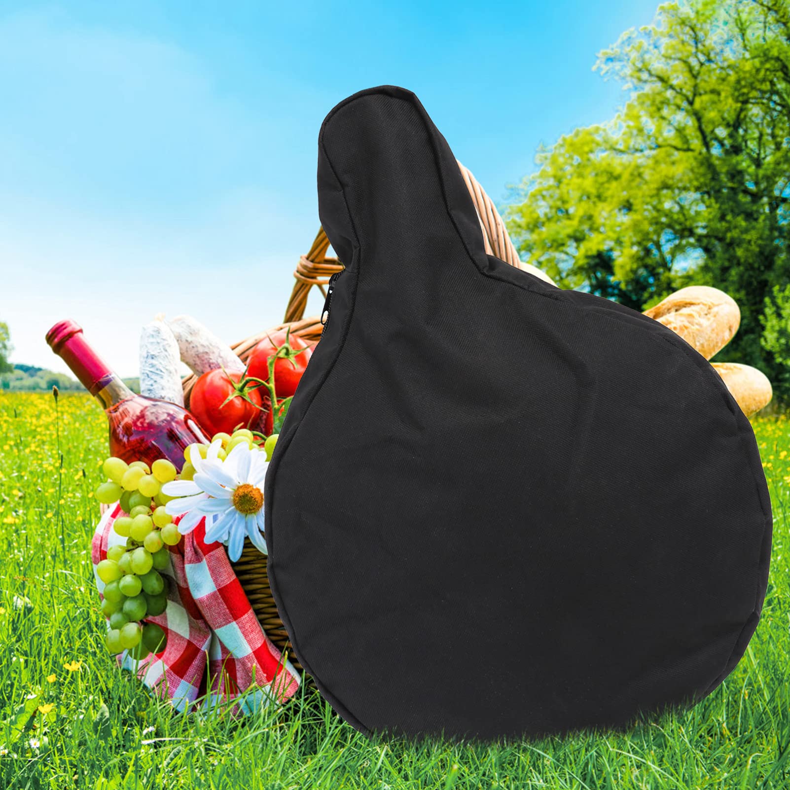 Premium Heavy Duty Cast Iron Skillet Bag - Durable Chef Cooking Utensil Organizer for Camping, Outdoor Cooking & Kitchen Storage - Ideal for Dutch Ovens, Pans & Grill Accessories