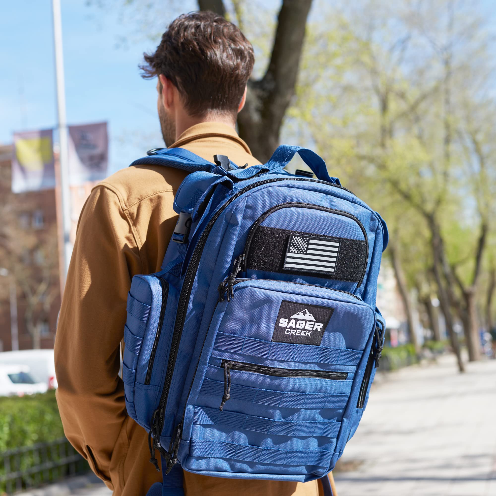 Premium Diaper Bag Backpack for Men - Waterproof Travel Baby Changing Station with Insulated Bottle Pockets | Perfect for Dads, Travel & On-The-Go Parenting (Sager Creek)