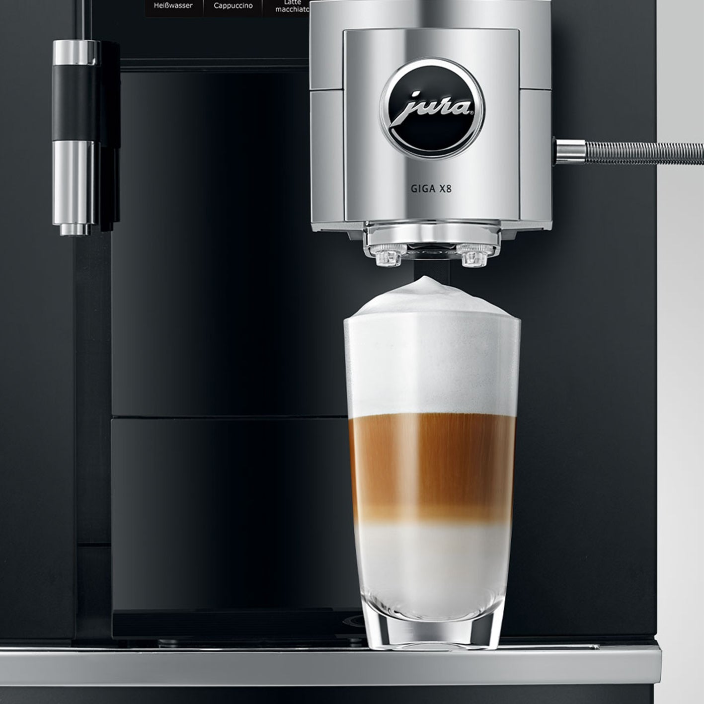 Jura Giga X8 Professional G2 Automatic Espresso Machine - Superautomatic Coffee Maker with Milk Frother, 15 Specialty Drinks, Dual Spout - Perfect for Home Baristas & Coffee Shops (#15392)