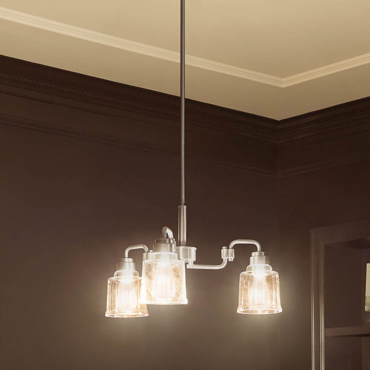 Elegant Aivian Crystal Chandelier - Modern Ceiling Light Fixture for Dining Room, Living Room & Bedroom Decor | Energy Efficient LED Lighting