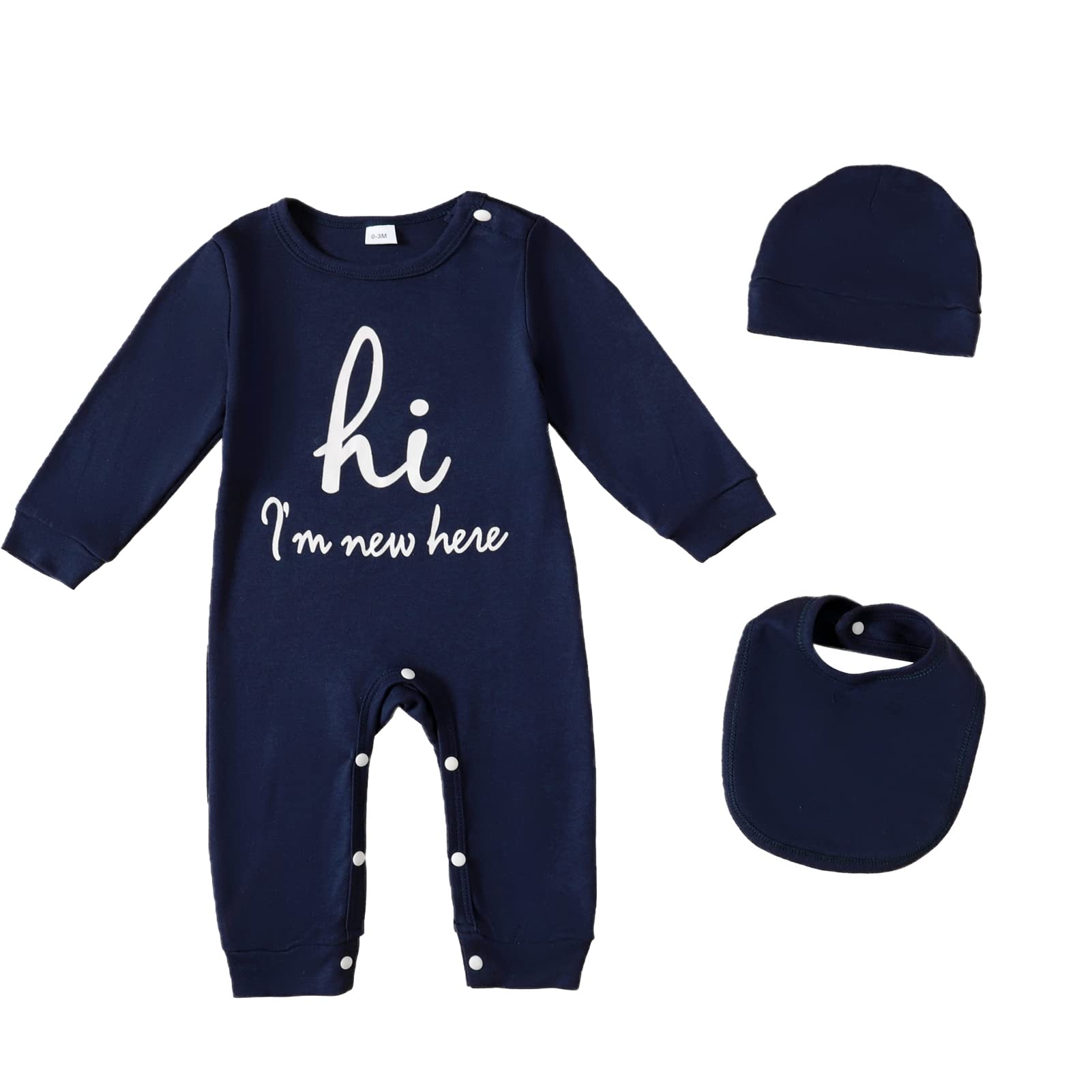 Newborn Baby Boy & Girl Romper Outfits - Soft Long Sleeve Onesie Bodysuit Jumpsuits for Infants | Perfect for Photoshoots, Playtime & Everyday Wear