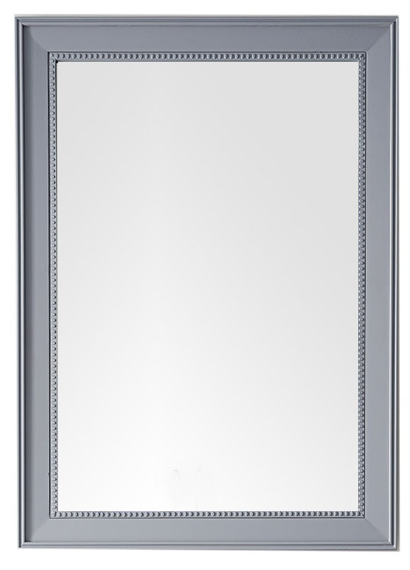Bristol 29 Inch Rectangular Wall Mirror in Silver Gray - Modern Home Decor for Living Room, Bedroom & Entryway