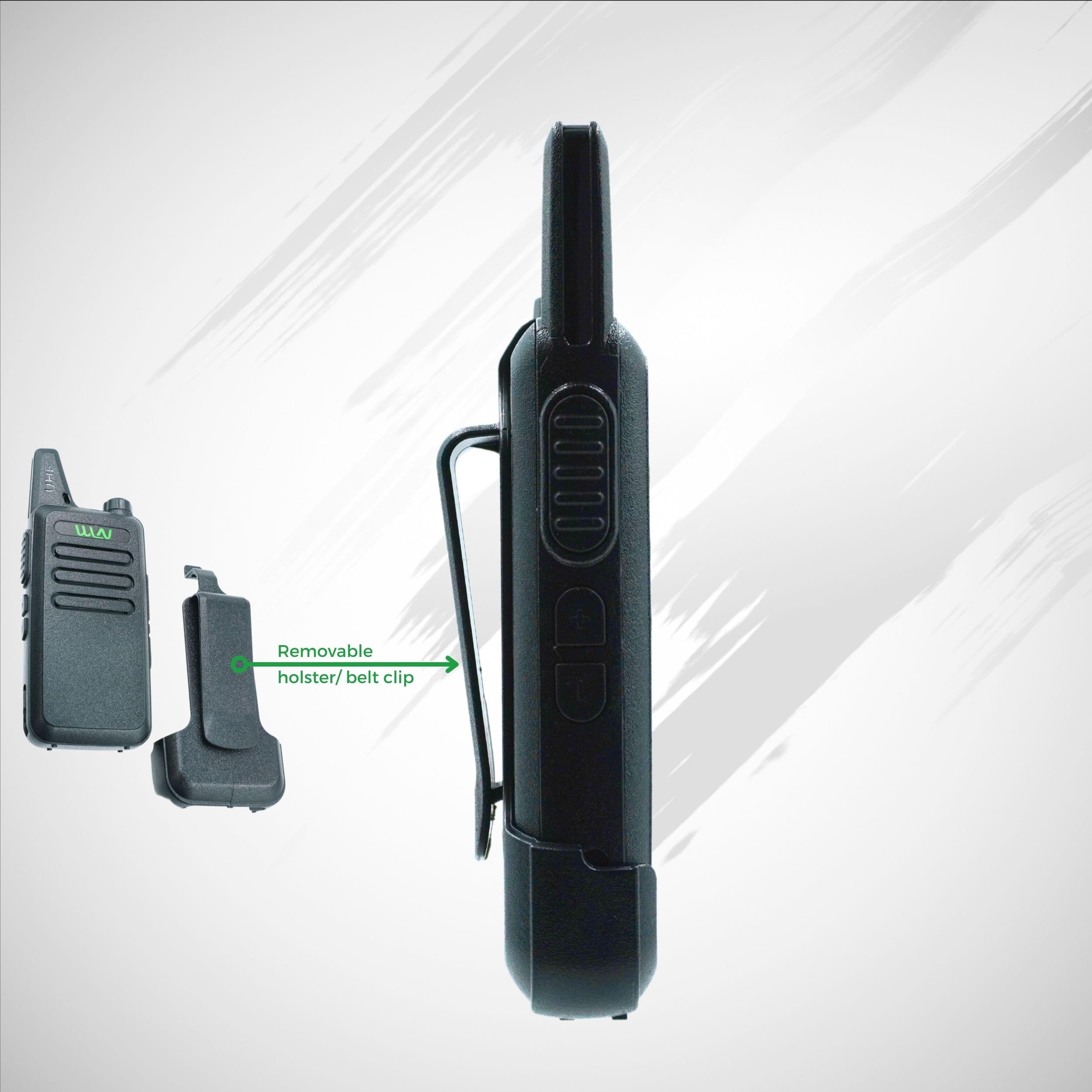 WLN KD-C1 16 Channel GMRS Two-Way Radio - 2 Pack - Long Range Walkie Talkies for Outdoor Adventures, Hiking, Camping & Emergency Communication