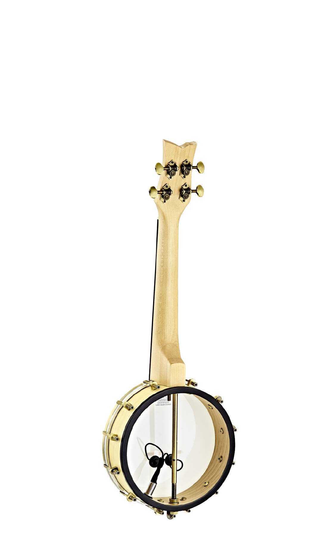 Ortega OUBJE90-MA 4-String Banjolele Acoustic-Electric Banjo Ukulele with Gig Bag - Right Handed | Perfect for Beginners, Travel & Live Performances