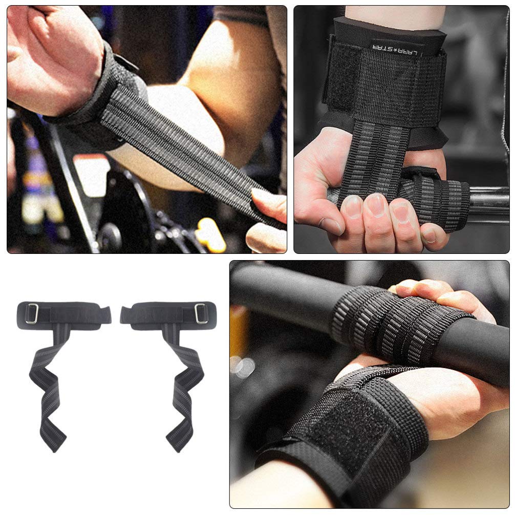 Premium Weight Lifting Straps - Heavy Duty Gym Wrist Support for Pull-ups, Deadlifts & Strength Training - Non-Slip Hand Grip Gloves with Palm Guard - Ideal for CrossFit, Powerlifting & Home Workouts