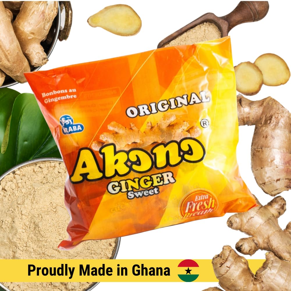 Fresh Ghana Ginger Candy for Extra Breath & Travel Comfort
