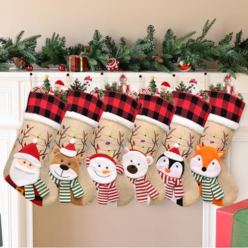 3d Burlap 6 Pcs