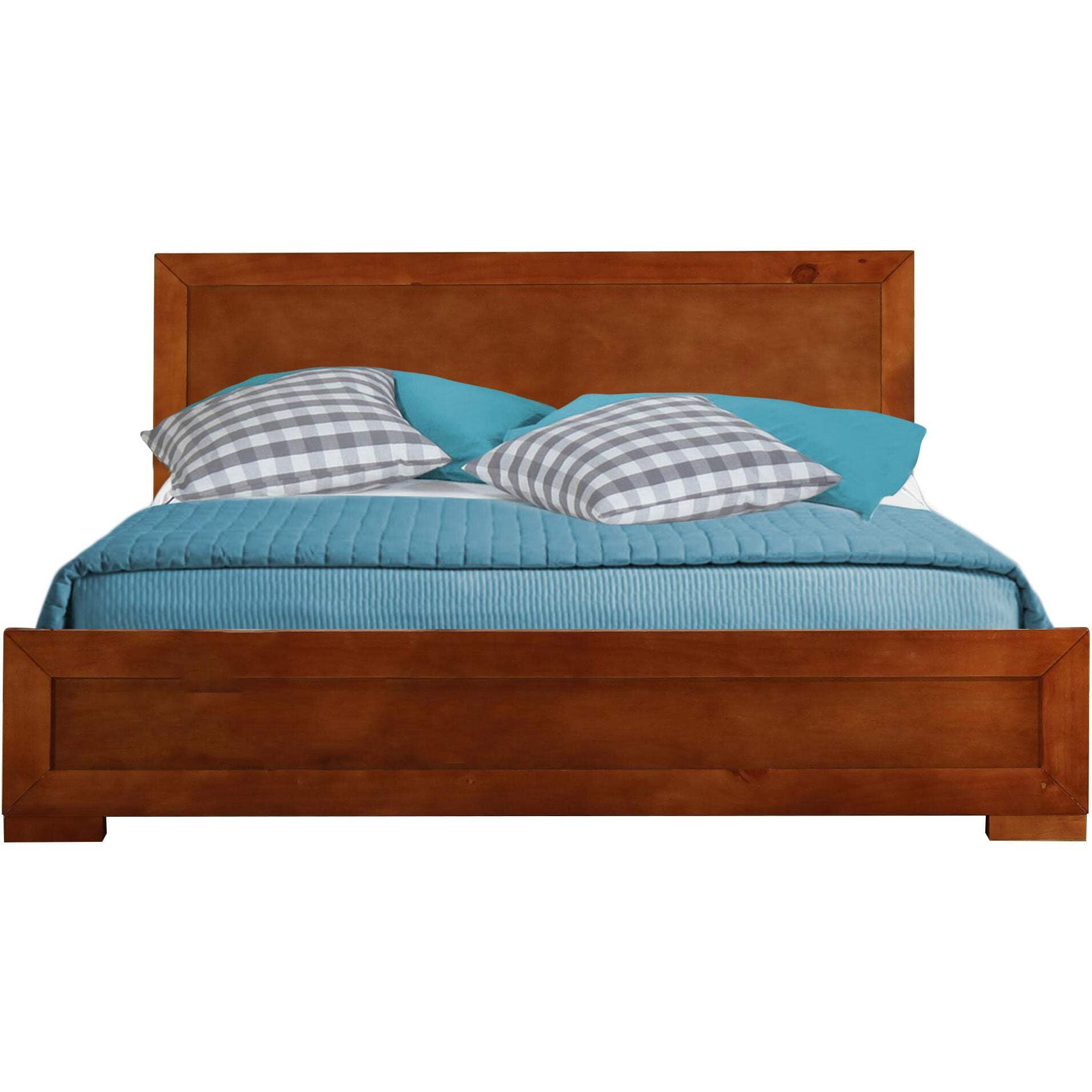 Modern Oxford Platform Bed Frame - Queen Size, Black | Easy Assembly for Home & Office