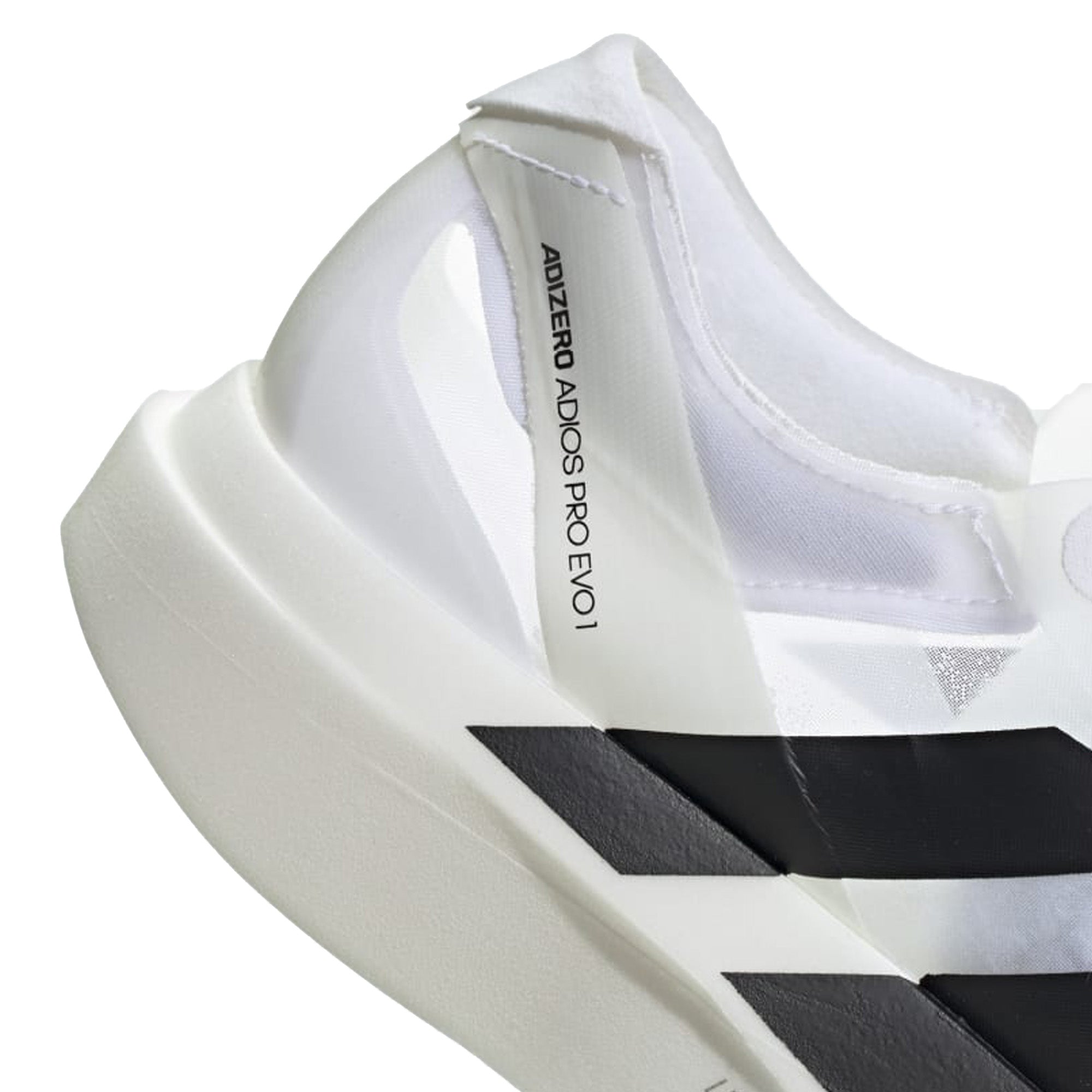 Adidas Adizero Adios Pro Evo 1 Running Shoes - White & Black (2023) | Lightweight Racing Sneakers for Marathon & Road Running