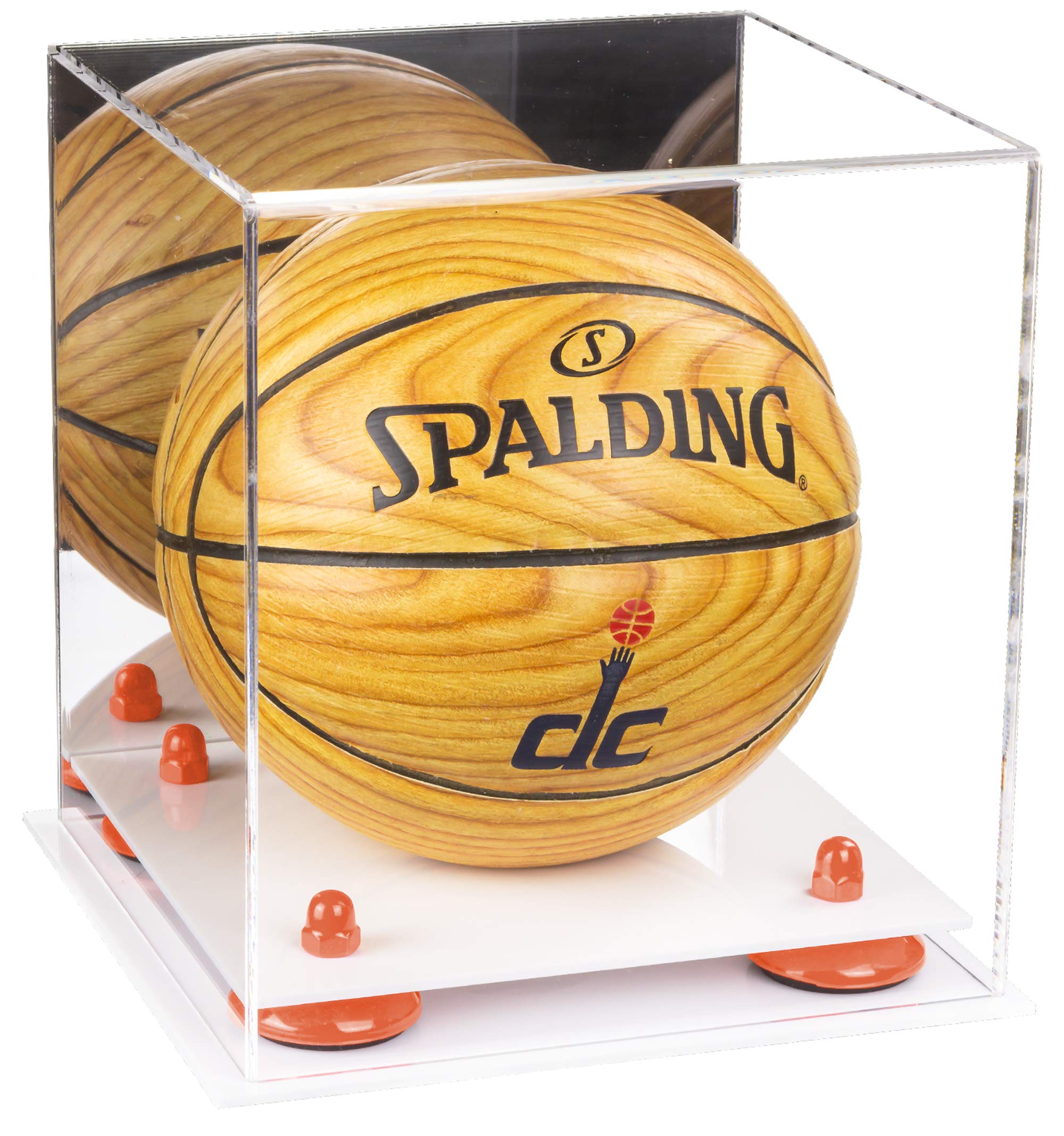 Acrylic Mini Basketball Display Case - Perfect for Collectibles & Miniature Sports Memorabilia - Ideal for Home, Office, or Man Cave Decor