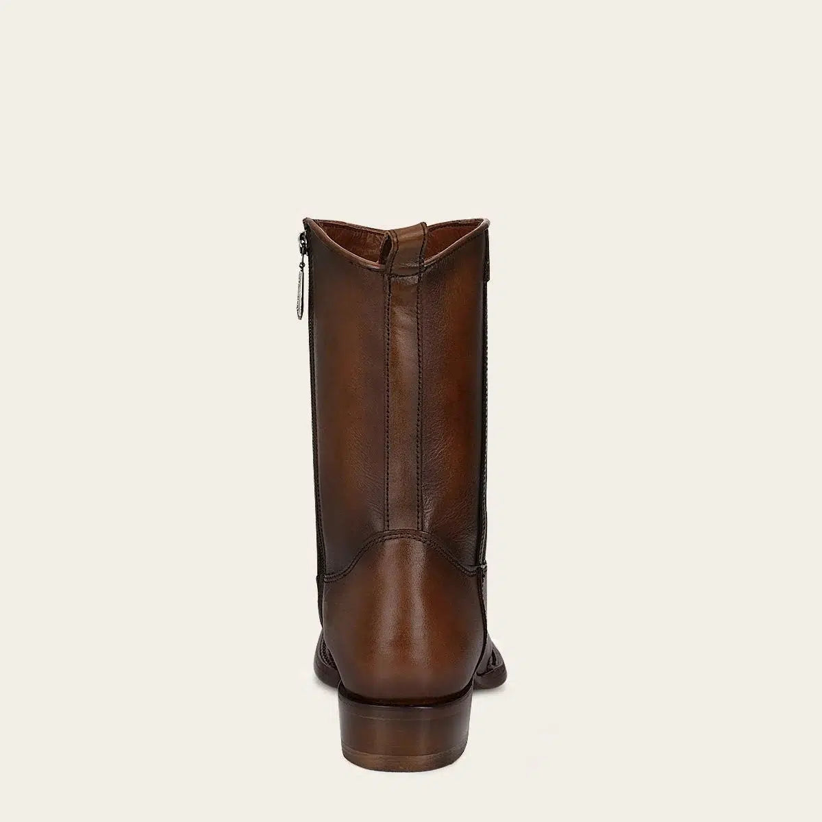 Cuadra Brown Dress Cowboy Fuscus Zip Ankle Boots for Men - Stylish Western Boots for Casual Wear & Country Events