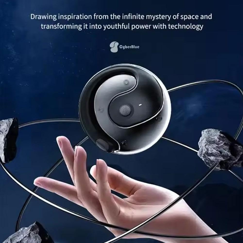 Awaze Labs X15 Pro Open Ear Wireless Bluetooth Earbuds - Noise Canceling, Secure Fit for Sports & Running, Sweatproof, Long Battery Life - Perfect for Gym, Workouts & Outdoor Activities (Black)