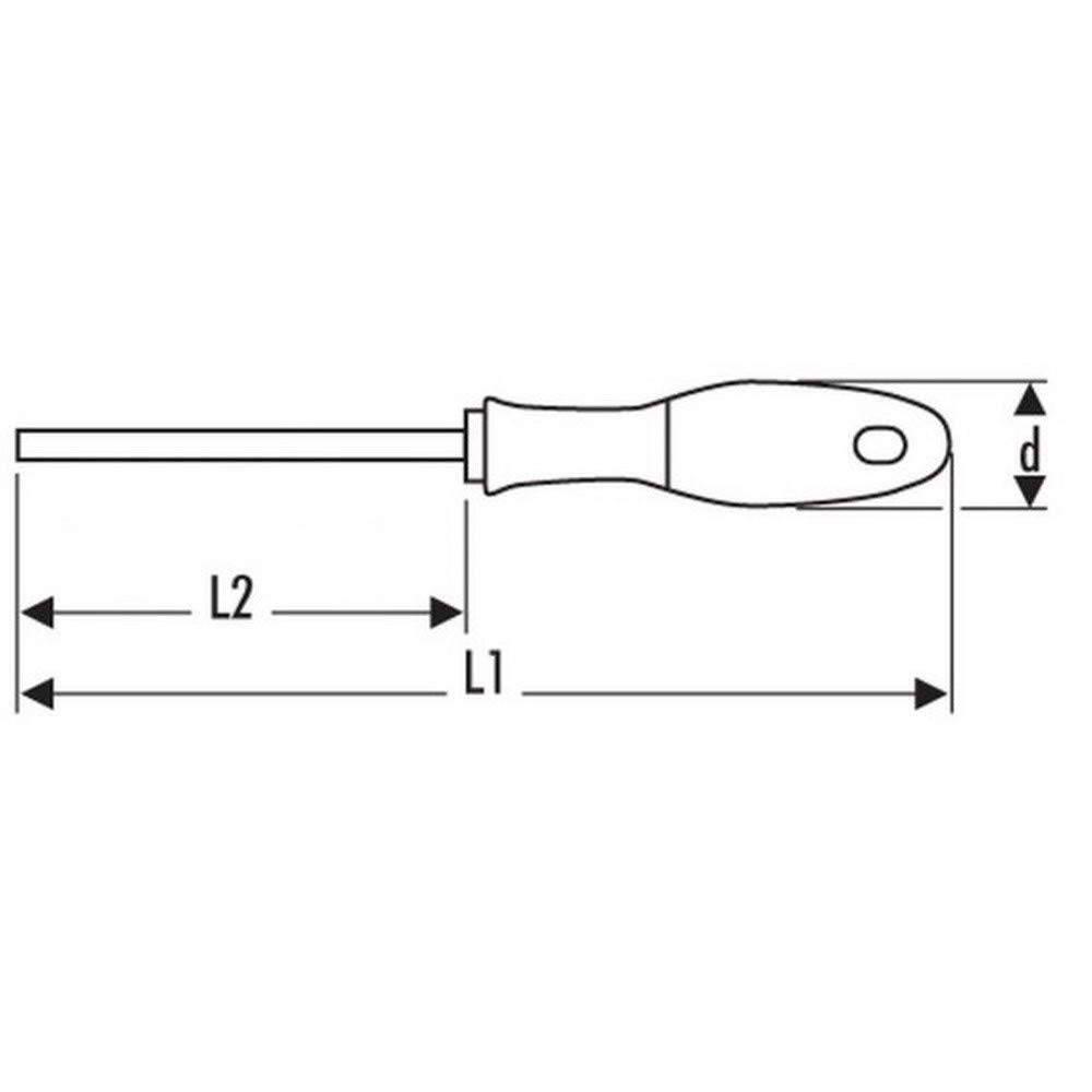 E160305B Ph2X250 Phillips Screwdriver - Precision Screwdriver for Electronics, DIY, and Home Repairs | Ideal for Laptops, Phones, and Small Appliances