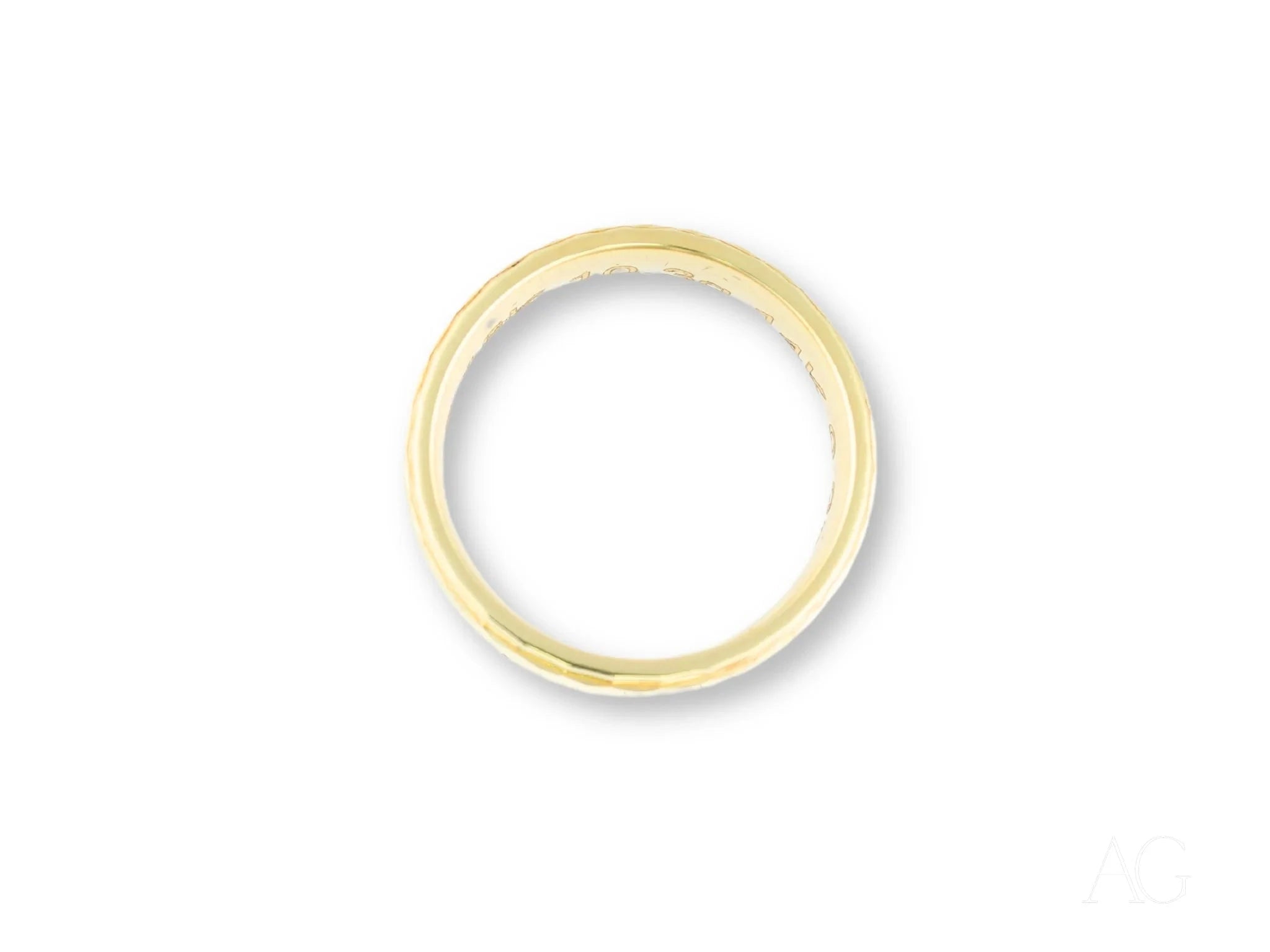 Golden Cascade Wedding Band Ring for Women - 14K Yellow Gold Vintage Bridal Jewelry - Perfect for Engagement, Anniversary & Special Occasions