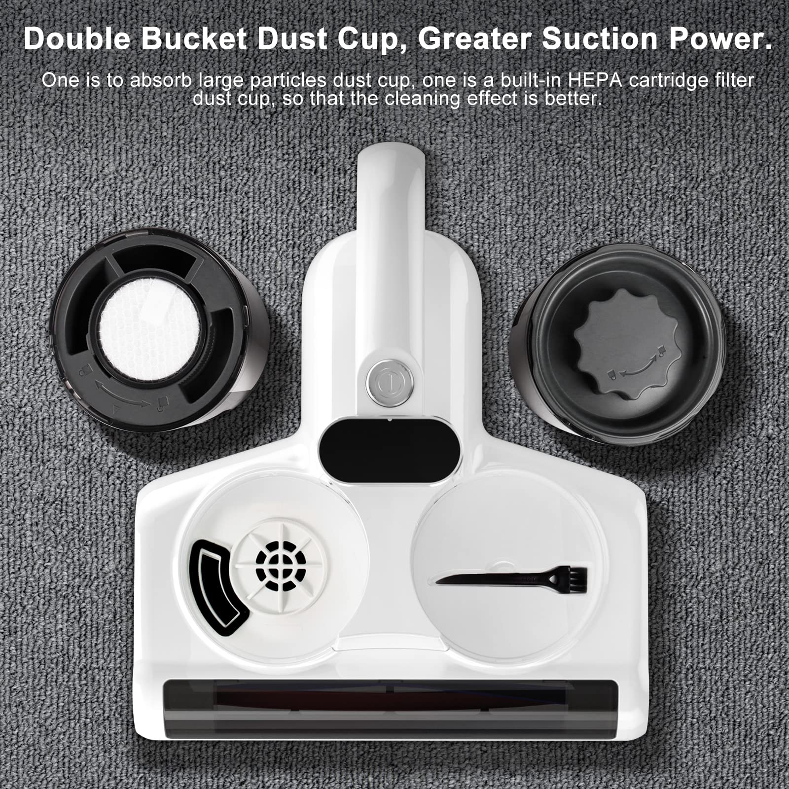 Upgraded 500W Bed Vacuum Cleaner with UV & Heating for Mattress Cleaning