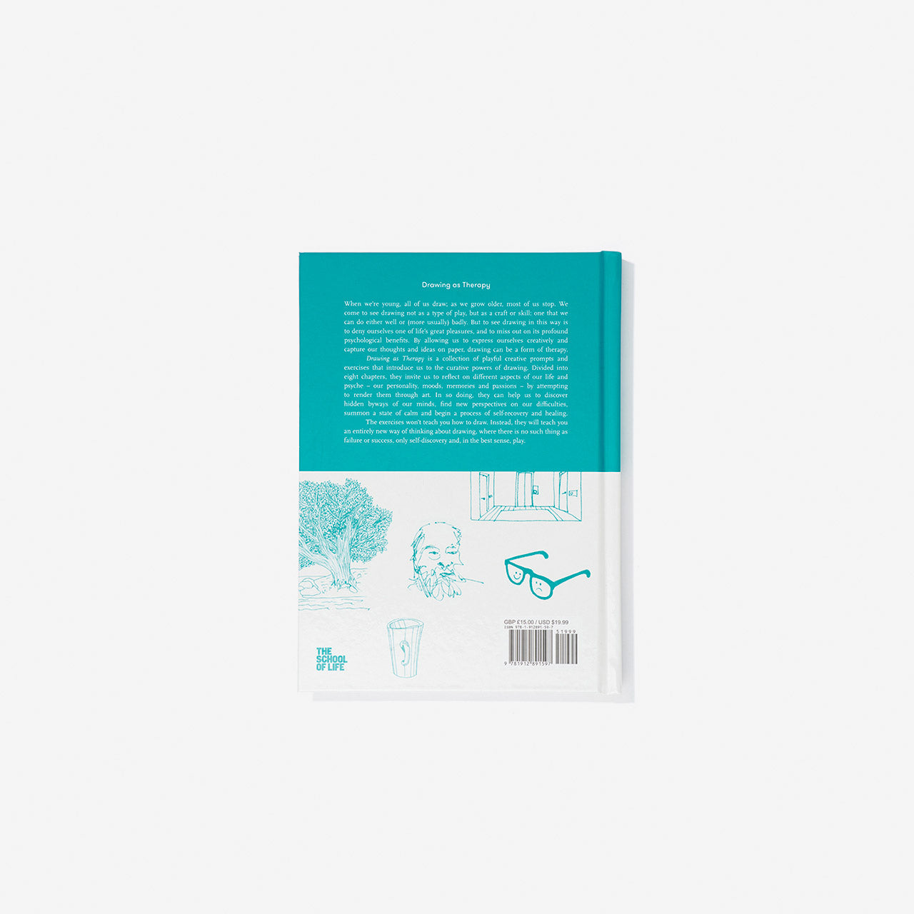 Drawing As Therapy - Art Therapy Book for Stress Relief & Mental Wellness | Creative Self-Care for Adults & Teens | Perfect for Anxiety, Mindfulness & Emotional Healing