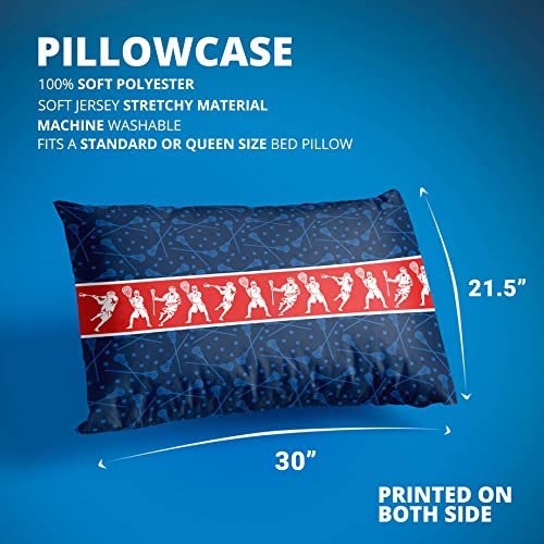 Lacrosse Pillowcase for Sports Fans | Soft & Durable Lacrosse-Themed Home Decor | Perfect for Bedrooms, Dorms & Game Room Decor