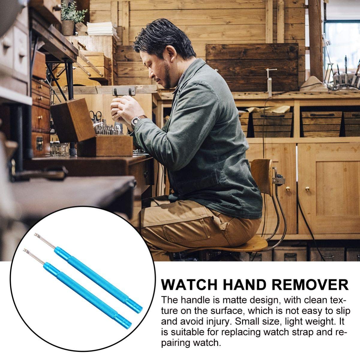 2PCS Professional Watch Needle Lifter & Lever Puller Set - Precision Watch Hand Remover Tool for Watch Repair & Maintenance - Ideal for Watchmakers, Jewelers & DIY Enthusiasts (Perfect for Removing Watch Hands & Repairing Watches)