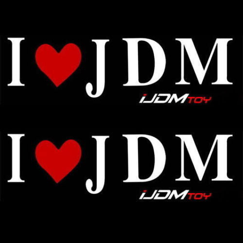 (2 Pack) Premium JDM Vinyl Decal Stickers - High Quality Car & Laptop Decals - Perfect for JDM Enthusiasts, Car Modifications, and Personalizing Your Devices
