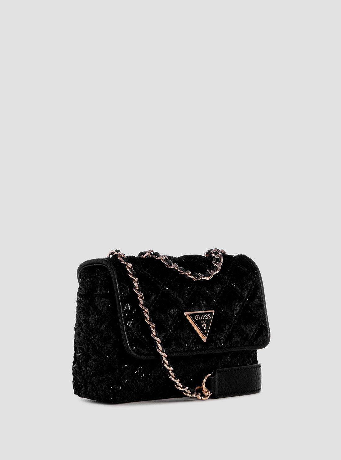 Black Giully Mini Crossbody Strap Bag - Stylish & Compact Shoulder Purse for Women - Perfect for Travel, Shopping & Everyday Use