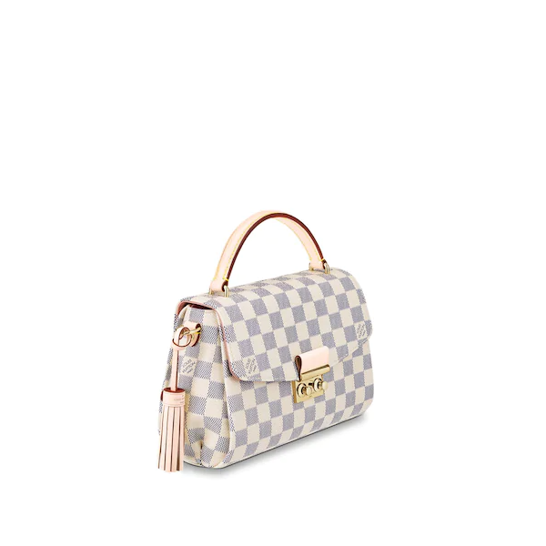 Louis Vuitton Croisette Damier Azur Canvas Crossbody Bag - Stylish & Lightweight for Women | Perfect for Work, Travel & Everyday Use