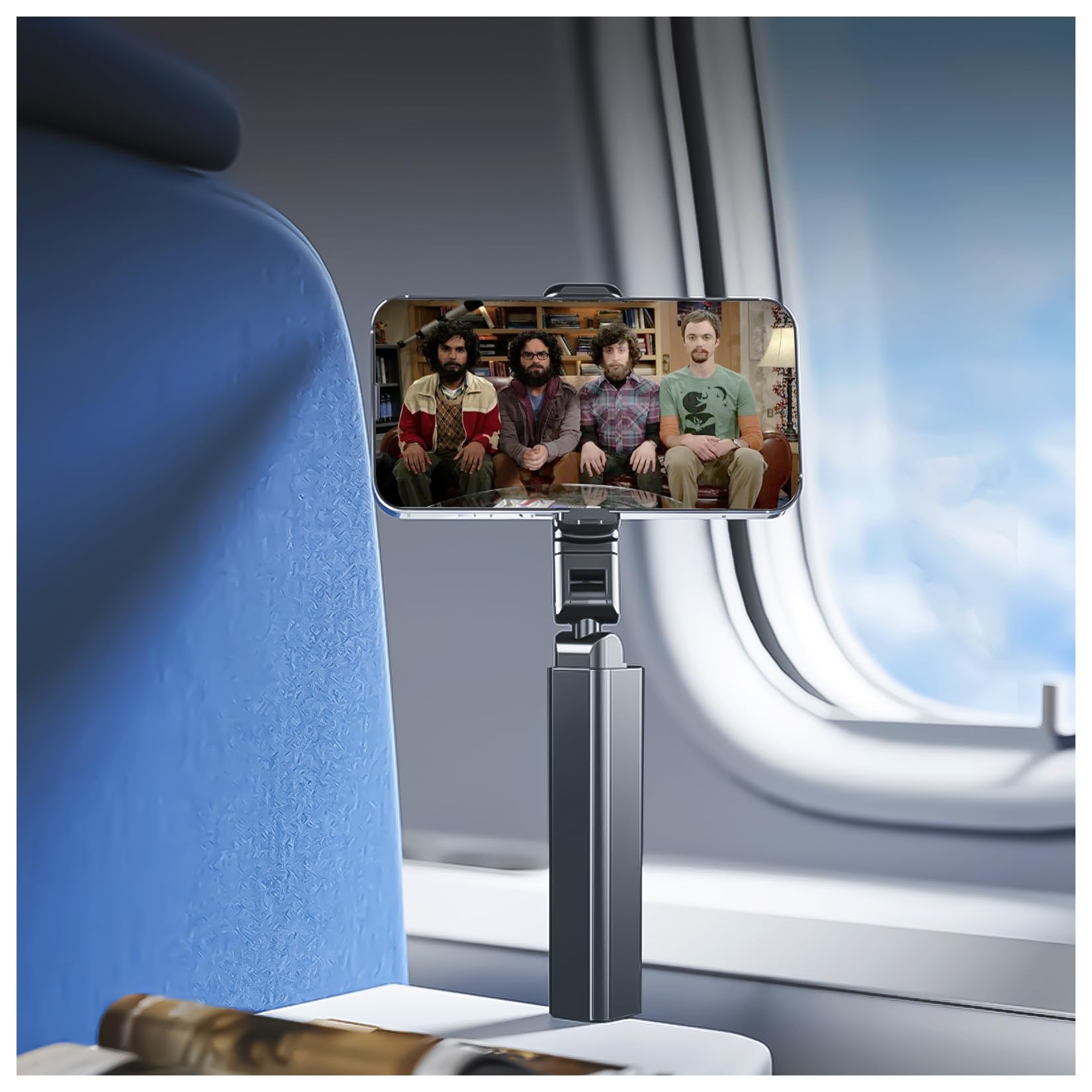Compact Airplane Travel Phone Mount with 1.57