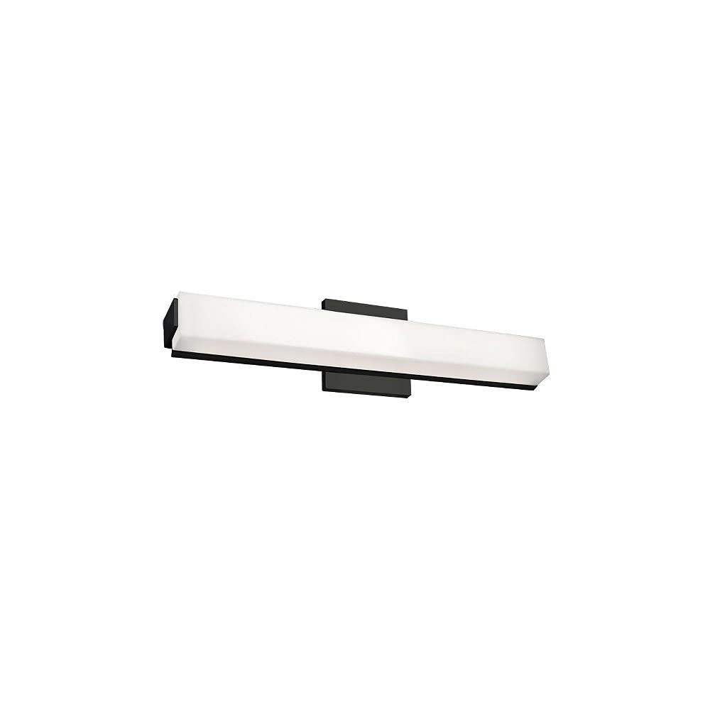 Kuzco Lighting VL47221-BK Latitude Vanity LED Light Fixture - Black Modern Bathroom Mirror Light for Makeup & Shaving - Perfect for Bedroom, Dressing Room & Spa Decor