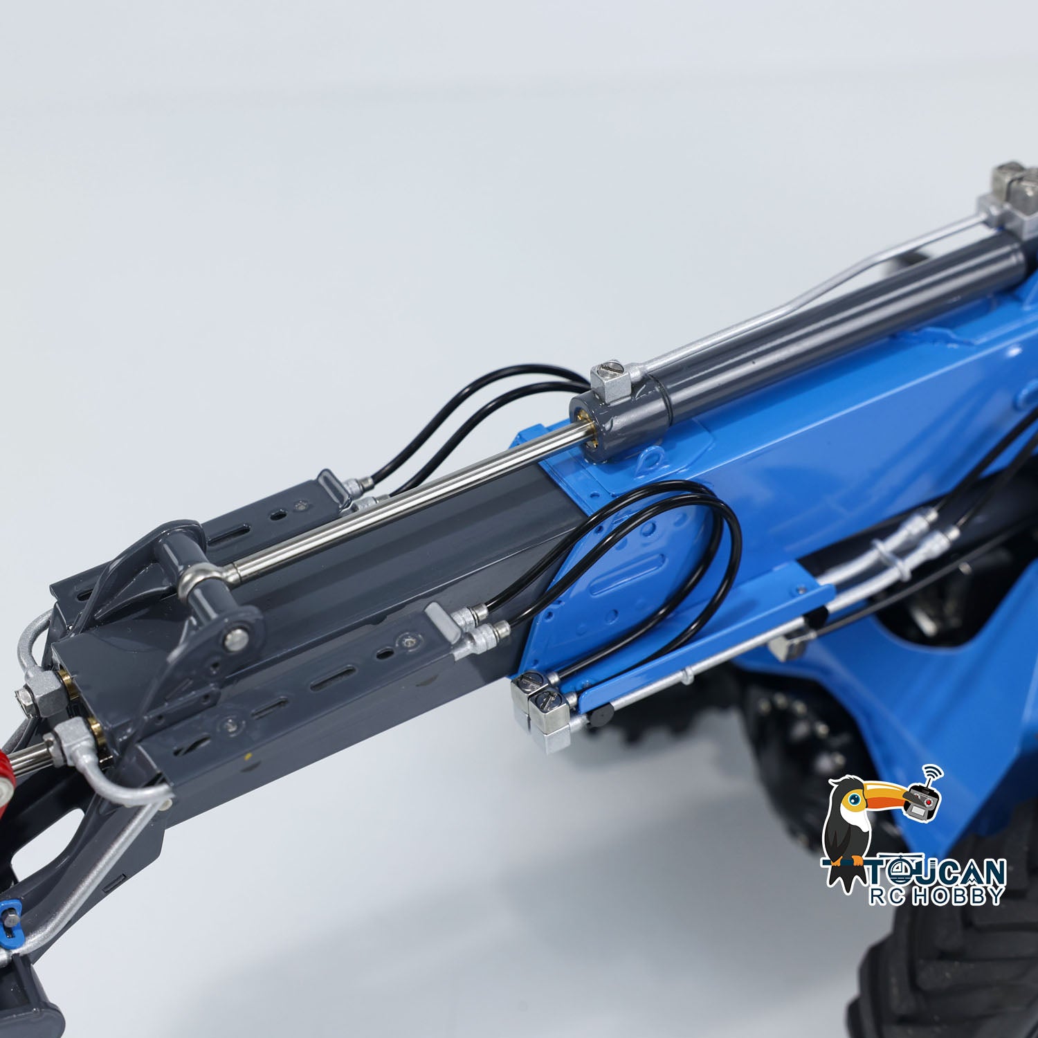 1/14 Scale LESU AT1050 4X4 Hydraulic RC Forklift Truck with Telescopic Arm - Painted & Assembled Model with ST8 Radio System - Perfect for Construction Site Simulation & Indoor RC Vehicle Play
