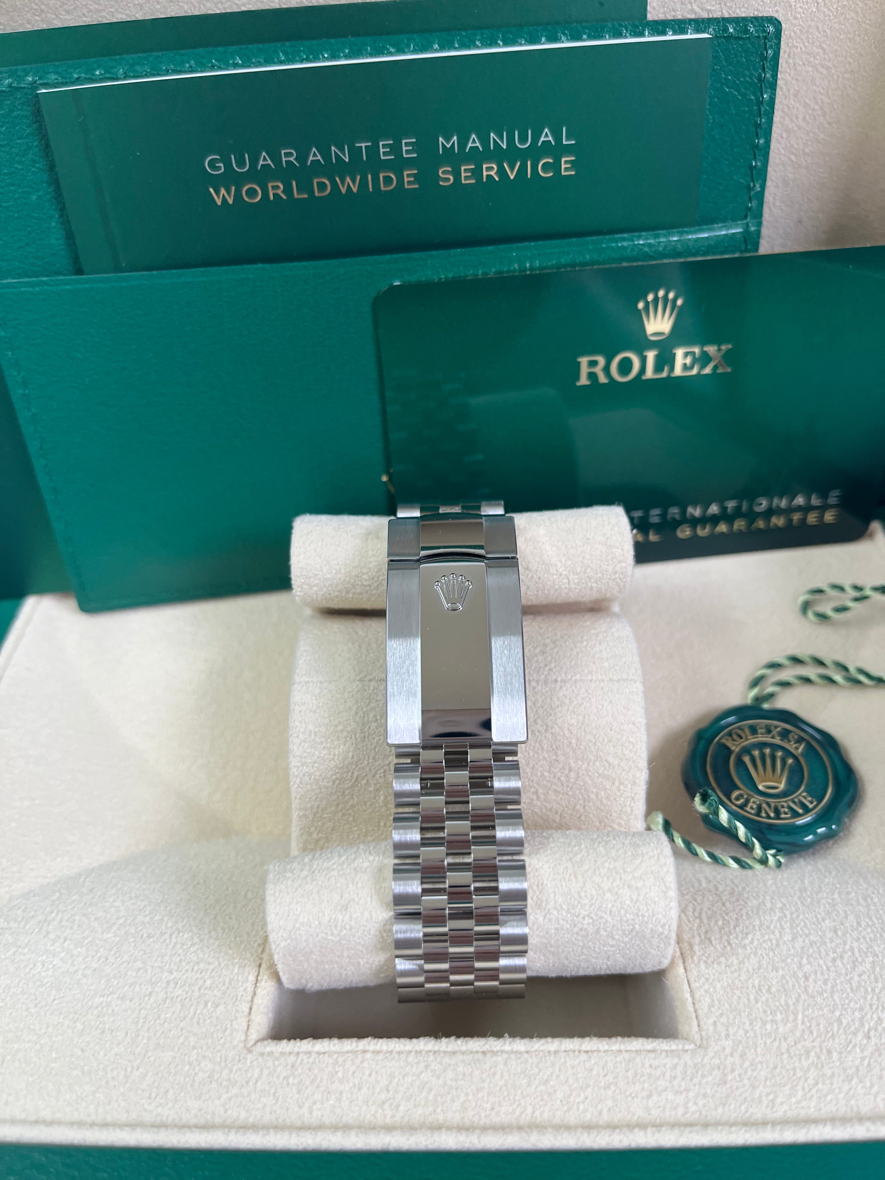 Rolex Datejust 36mm Watch - Fluted Bezel, Aubergine Purple Diamond Dial with Roman VI & IX Markers, Jubilee Bracelet (Ref#126234) - Luxury Dress Watch for Men, Perfect for Business & Formal Occasions