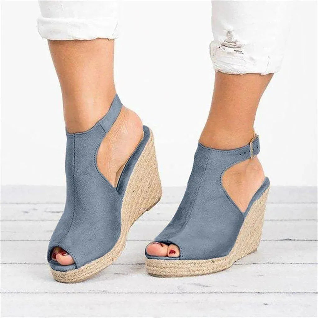 Stylish Peep Toe Wedge Sandals for Women - Comfortable Summer Platform Heels | Perfect for Beach, Party & Casual Outfits