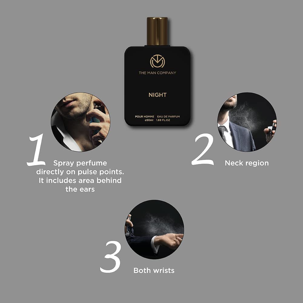 SENTA Men's Night Perfume - 50ml (1.69 Fl Oz) | Premium Long Lasting Cologne for Men | Citrus, Exotic & Woody Fragrance | Gift Set for Him | Date Night, Evening Out & Special Occasions Body Spray