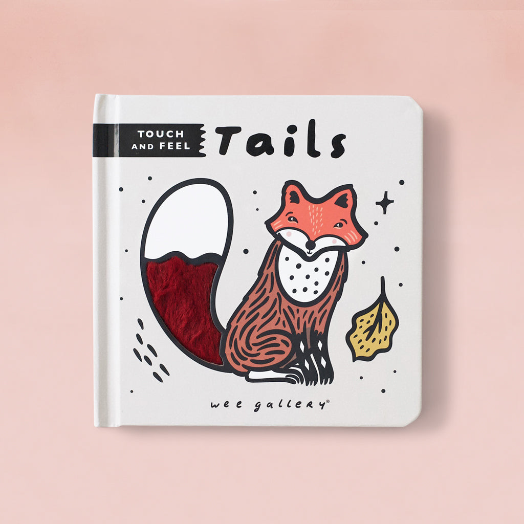Wee Gallery Touch and Feel Book - Tails | Sensory Baby Book for Early Learning & Development | Perfect for Newborns, Toddlers & Preschoolers