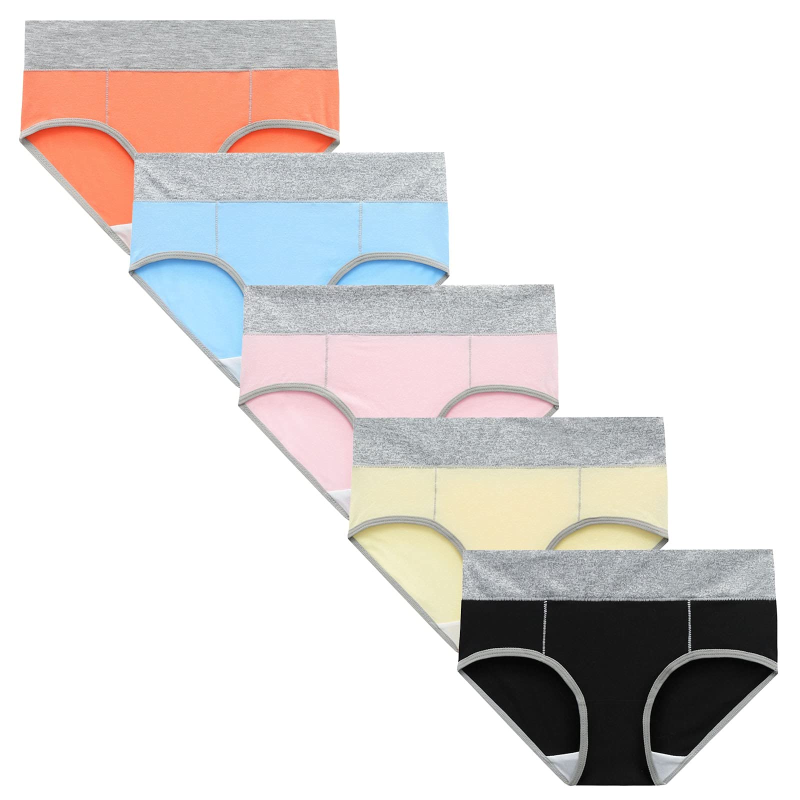 Plus Size Cotton Women's Brief Underwear - Low Rise Comfortable Solid Color Panties for Everyday Wear & Lounge