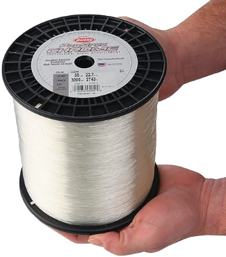 Berkley PSC3B20 15 Pro Spec Chrome Fishing Line - 20lb Test, 3000 Yards, Clear Monofilament - Perfect for Saltwater & Freshwater Fishing, Trolling & Casting