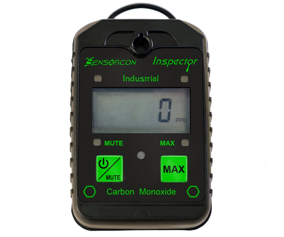 Industrial CO Carbon Monoxide Detector with Visual, Audible & Vibration Alarms - Waterproof Gas Leak Monitor for Home, Garage, RV & Workplace Safety