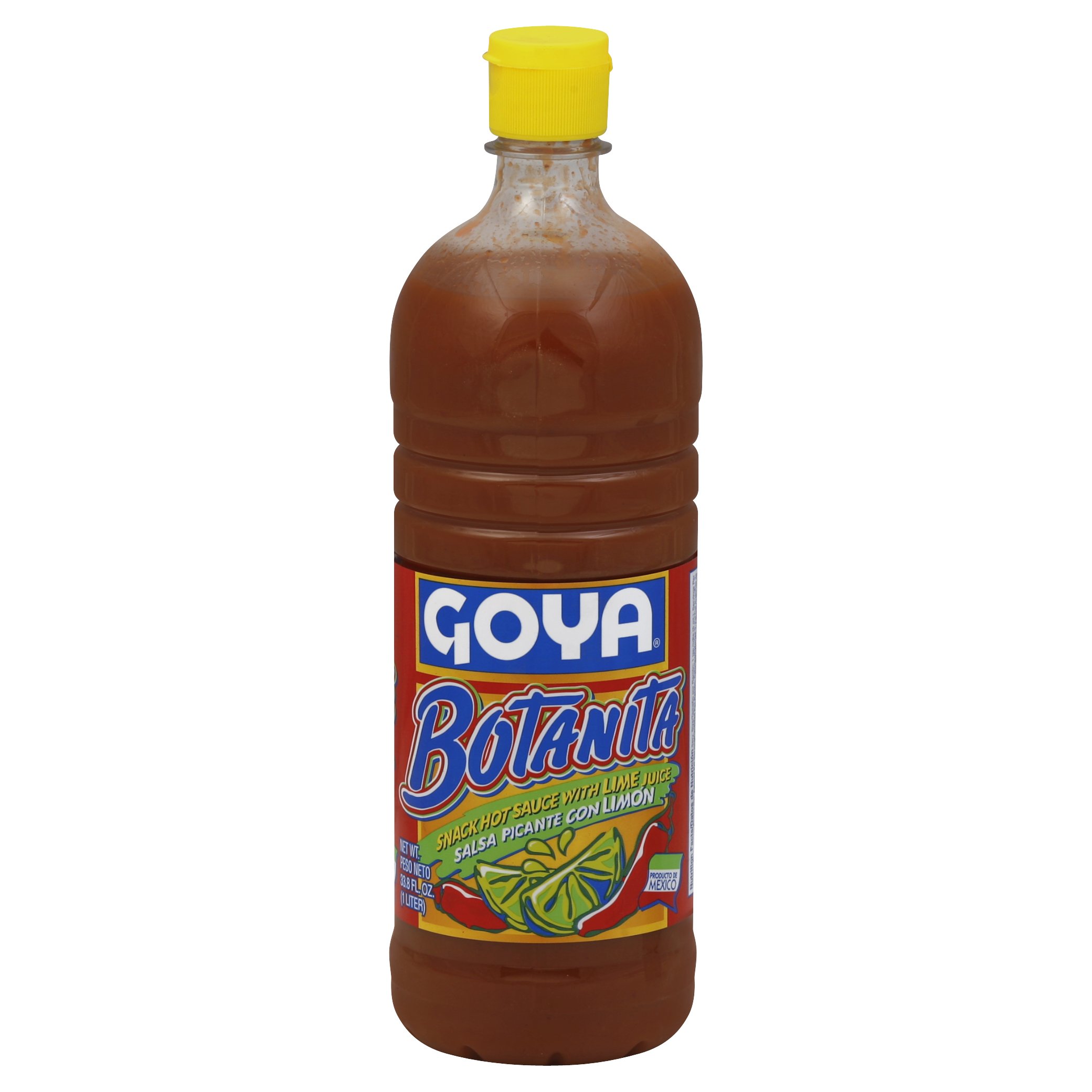 Goya Foods Botanita Hot Sauce with Lime - 33.8 oz (Pack of 12) | Authentic Mexican Hot Sauce for Tacos, Burritos & Grilled Meats