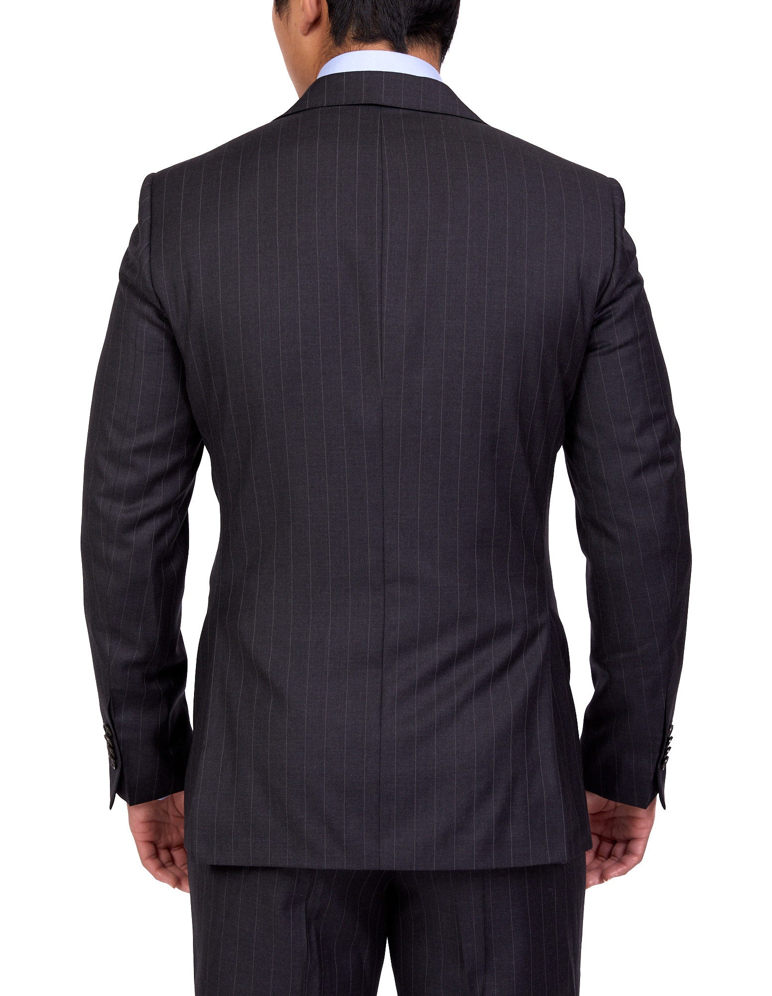 Henry Sartorial Boston Wool Suit for Men - Charcoal Gray Business Professional Attire - Perfect for Office, Weddings & Formal Events
