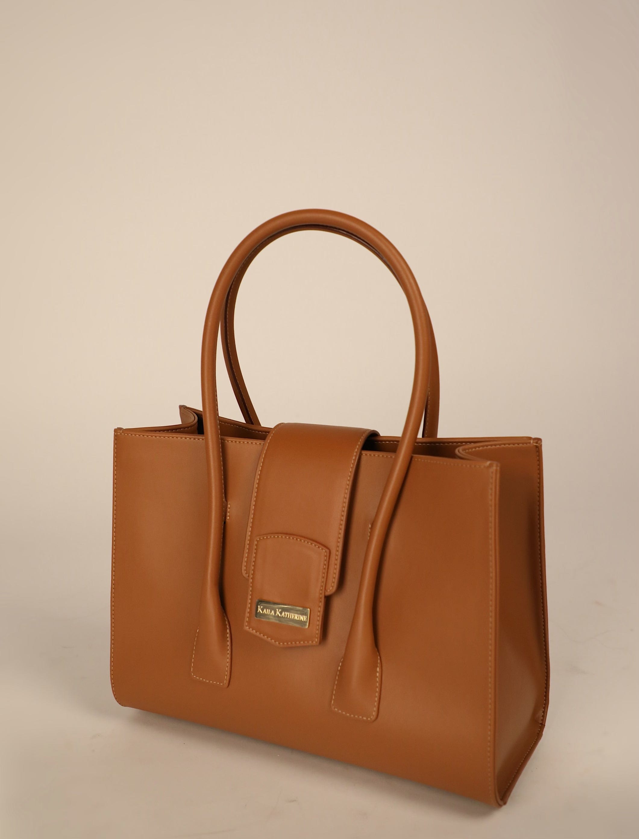 Richmond Cactus Leather Vegan Handbag - Sustainable & Eco-Friendly Women's Purse | Maple Color | Perfect for Work, Travel & Everyday Use