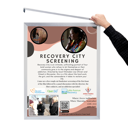 11x14 Euro Style Poster Frame - Top & Side Load for Easy Insertion - Perfect for Artwork, Photos, and Signs - Home & Office Decor