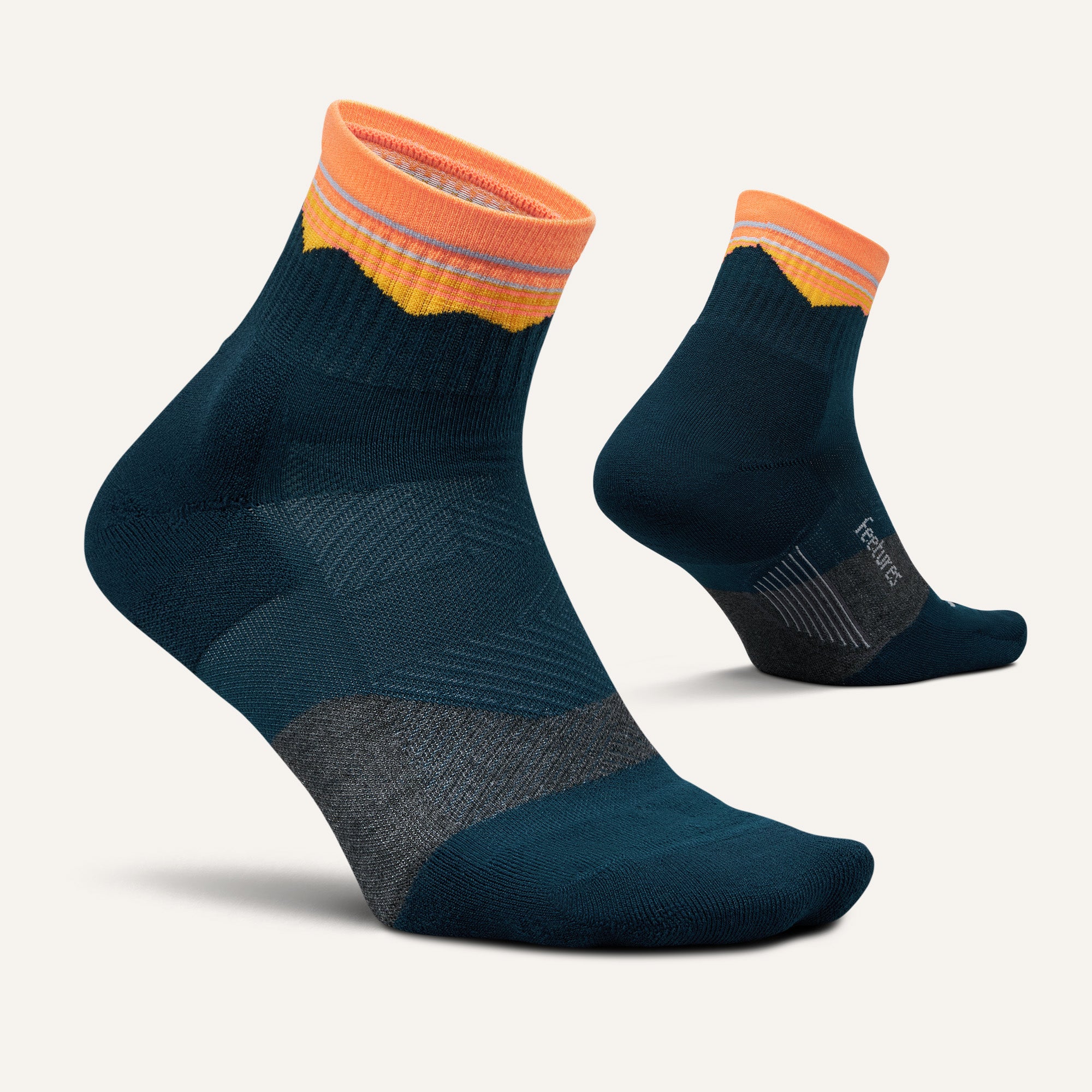 Trail Max Cushion Quarter Socks - Moisture-Wicking Hiking & Running Socks for Men & Women - Perfect for Outdoor Adventures, Camping & Trail Running