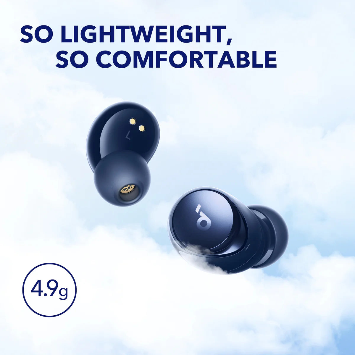 Space A40 Wireless Earbuds with Active Noise Cancelling, 50H Playtime, Bluetooth 5.3 - Perfect for Travel, Workouts & Daily Commute