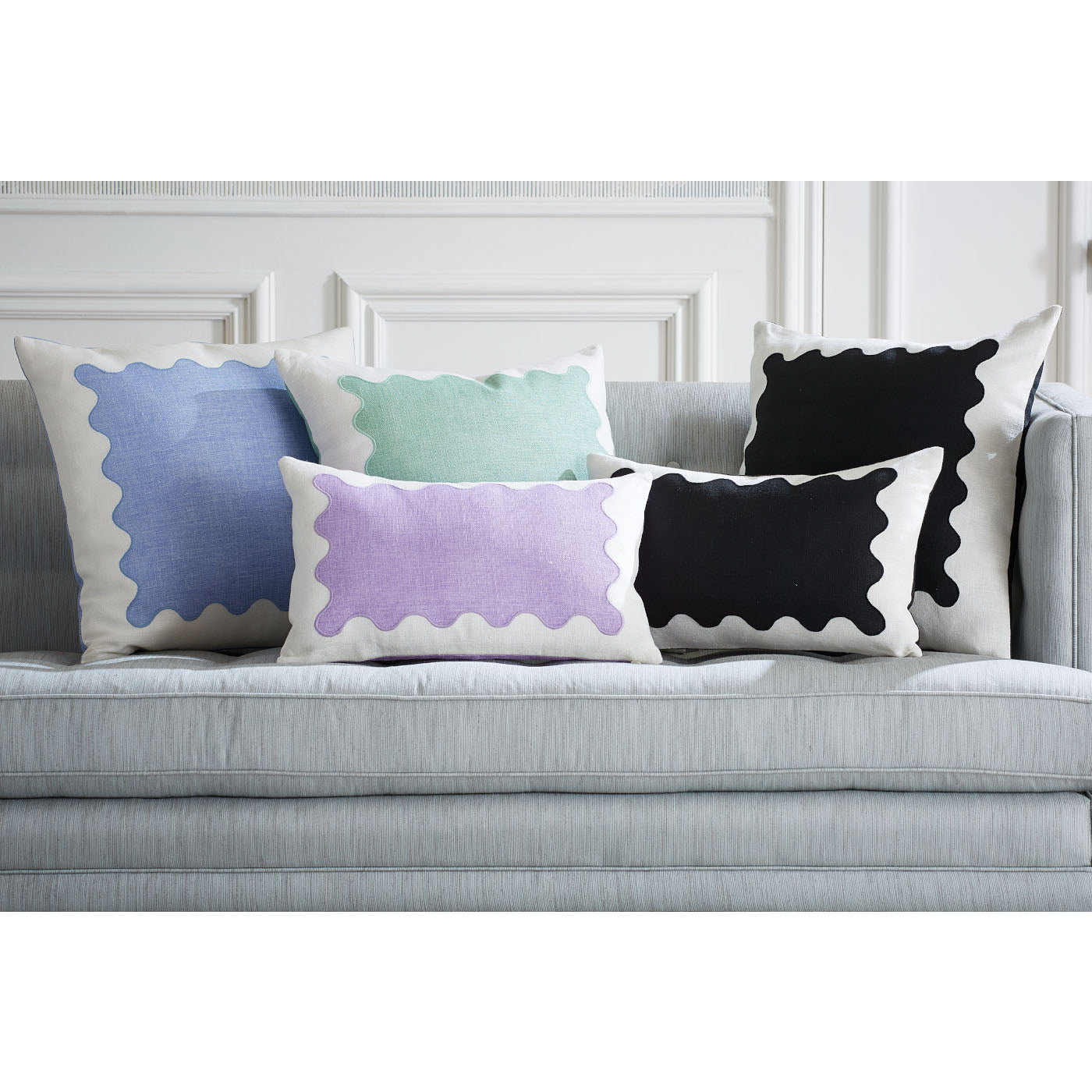 Ripple Rectangle Pillow - Soft Decorative Throw Pillow for Couch, Bed, Sofa - Perfect for Living Room, Bedroom & Home Decor