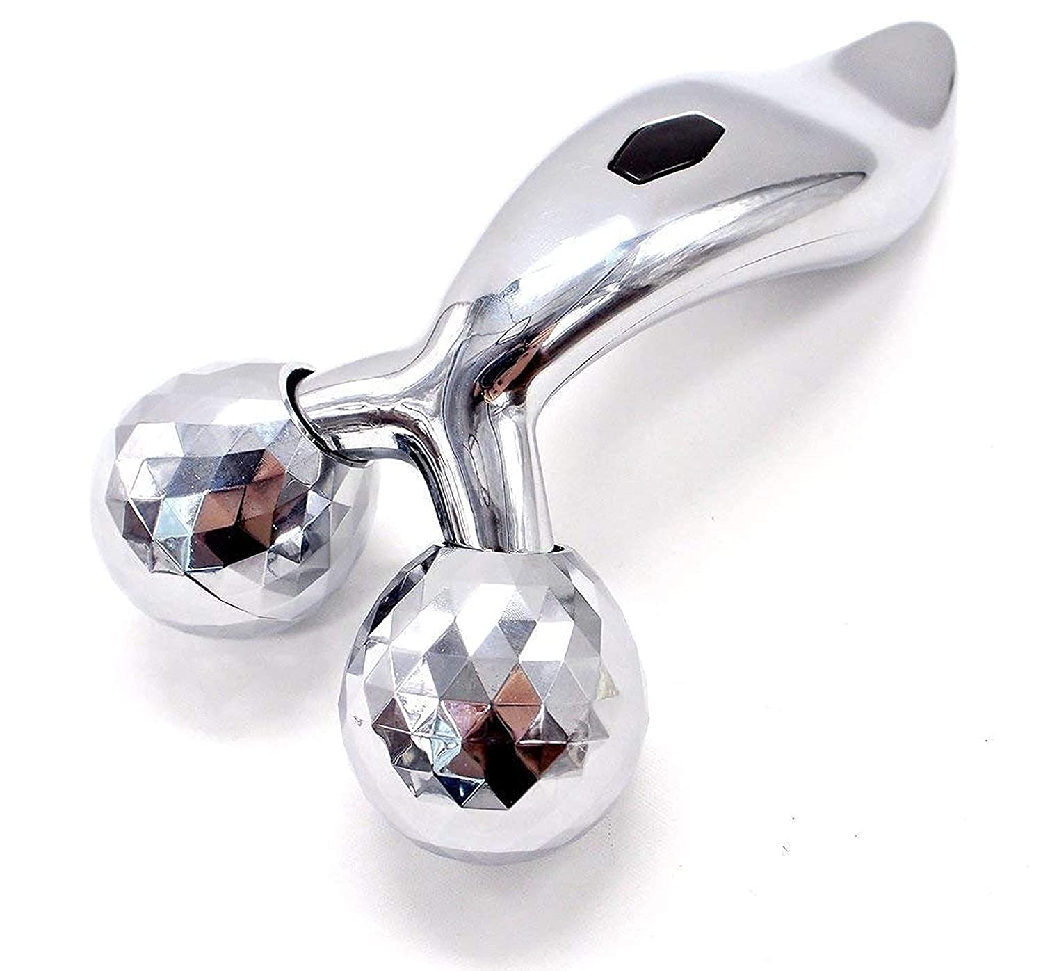 Calldrishe 3D Face Roller Massager - Anti-Aging Facial Massage Tool for Wrinkle Reduction, Face Slimming & Skin Tightening - Silver | Improves Facial Contour, Reduces Neck & Eye Wrinkles | Perfect for Home Spa, Self-Care & Beauty Routine