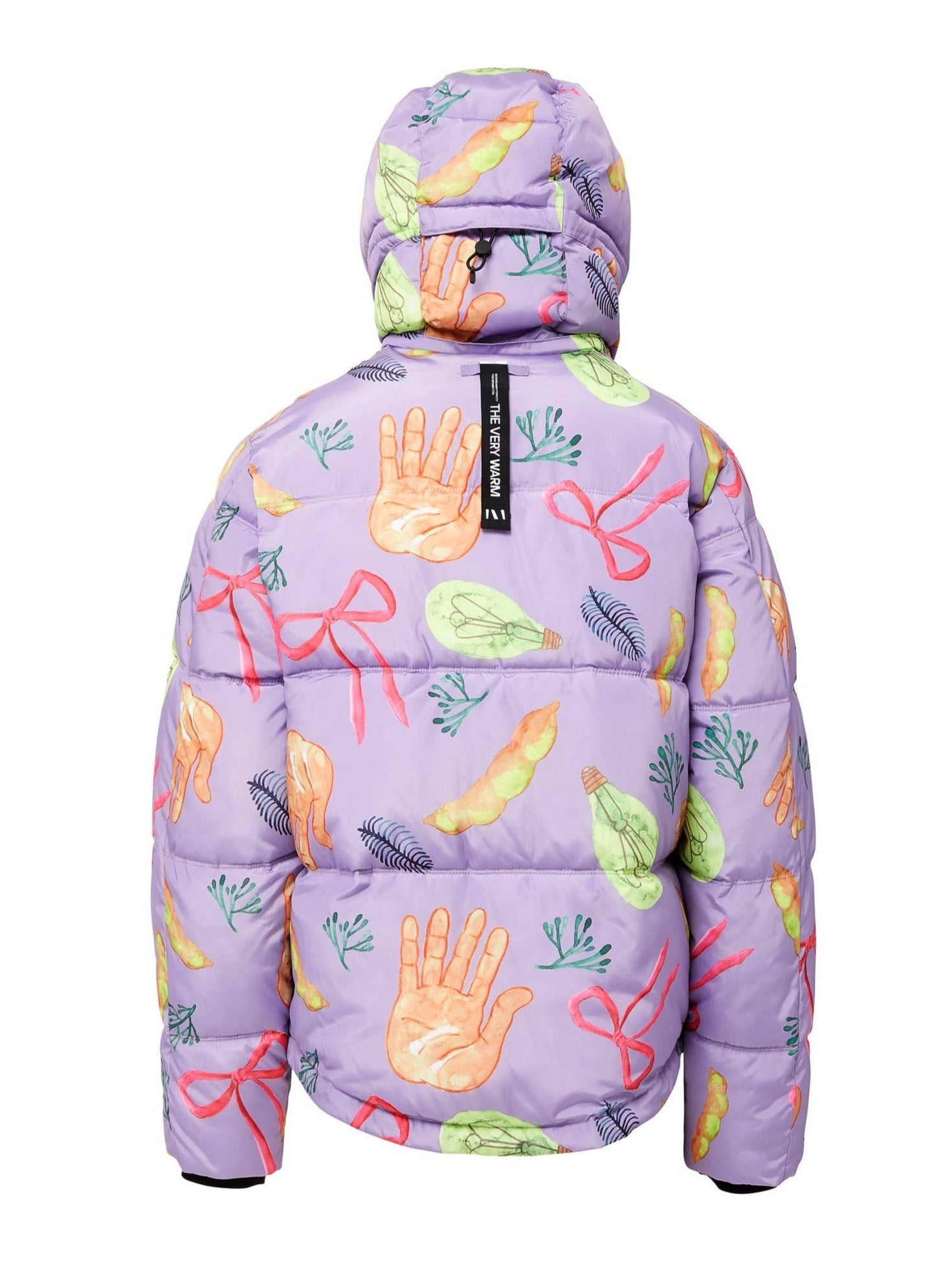 Stylish Hooded Puffer Jacket in Squid Purple - Warm Winter Coat for Women & Men | Perfect for Outdoor Activities, Skiing, and Cold Weather Fashion