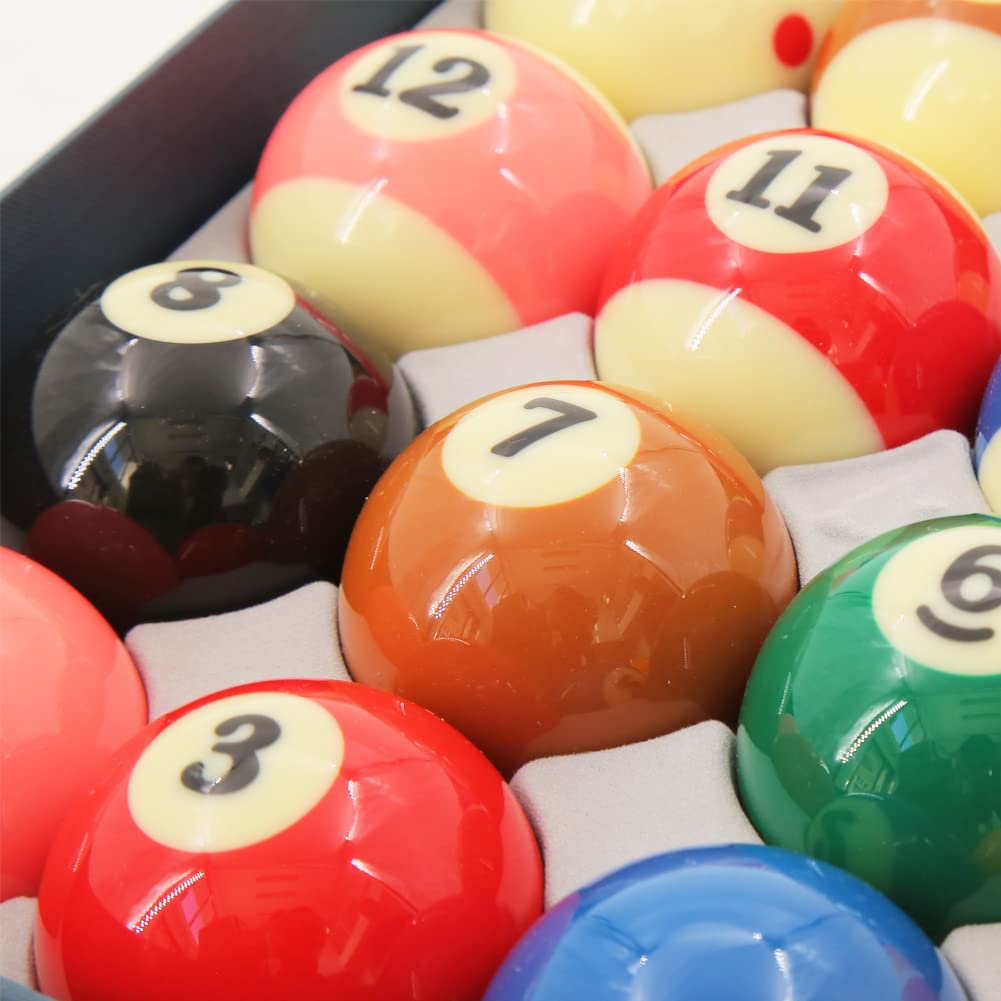 Professional 2-1/4 Inch Billiard Ball Set - 16 Pool Balls for Tournament & Home Game Tables | Perfect for Bars, Game Rooms & Pool Halls