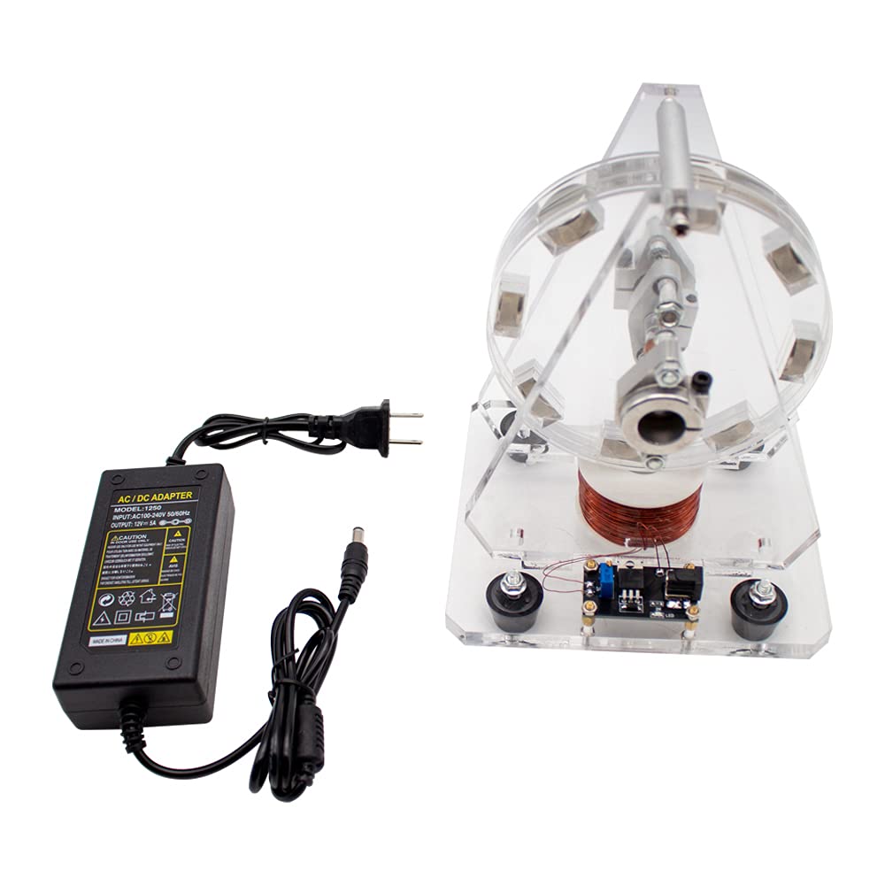 LeTkingok Bedini Brushless Motor Model - High Efficiency Pseudo Perpetual Motion Disc Machine for DIY Science Projects & Renewable Energy Experiments
